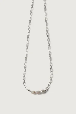 THREE NATURAL PEARL NECKLACE