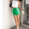 TRACK SHORTS WITH LACE PIPING