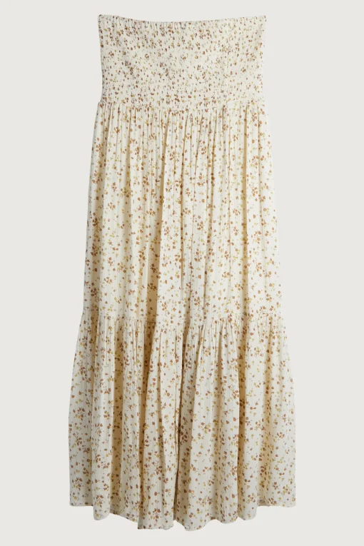 TUBE FLORAL MIDI DRESS