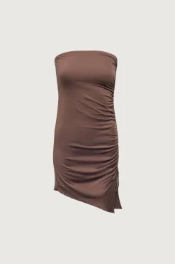 TUBE MINI DRESS WITH RUCHED DETAIL
