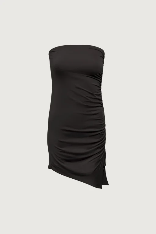 TUBE MINI DRESS WITH RUCHED DETAIL