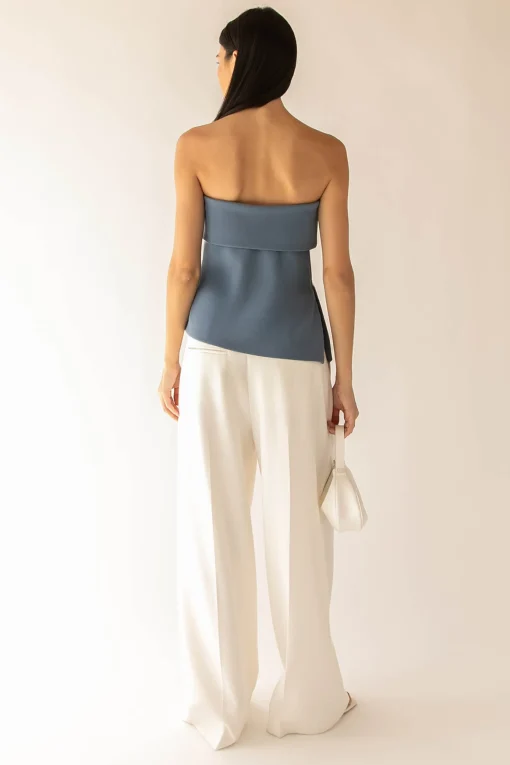 TUBE TOP WITH FOLD-OVER DETAIL