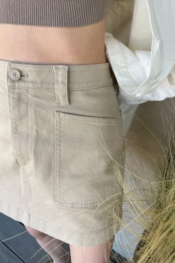 TWILL MINI SKIRT