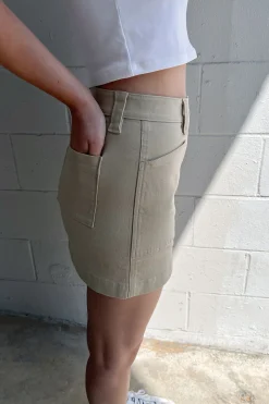 TWILL MINI SKIRT