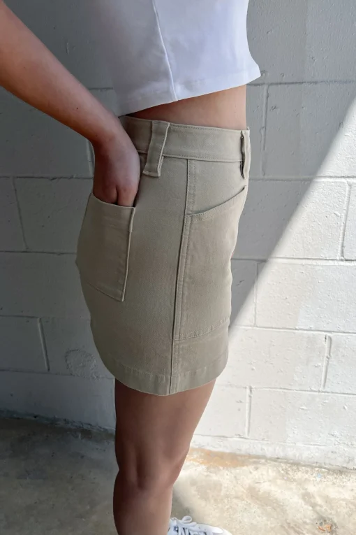 TWILL MINI SKIRT