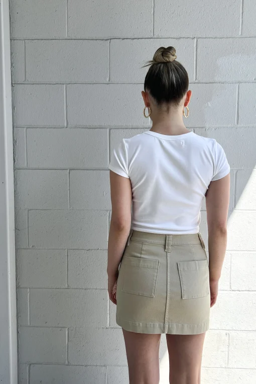 TWILL MINI SKIRT