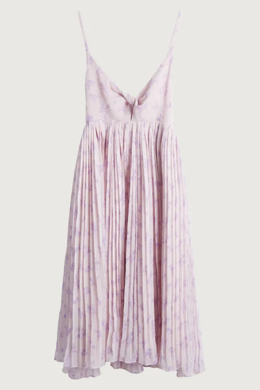 TWIST FRONT PRINTED DRESS