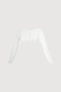 ULTRA CROPPED BUTTON UP TOP