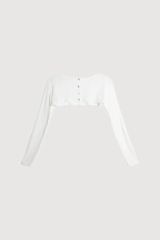 ULTRA CROPPED BUTTON UP TOP