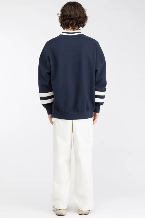 VARSITY GRAPHIC JERSEY SWEATSHIRT
