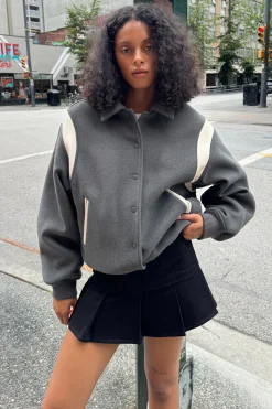 VARSITY WOOL BLEND BOMBER