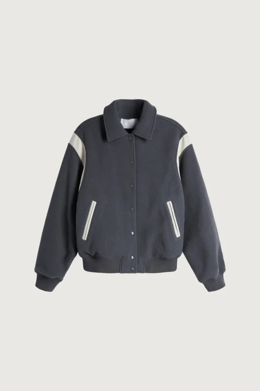 VARSITY WOOL BLEND BOMBER