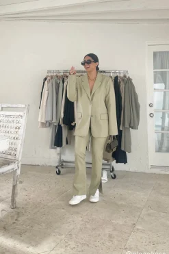 VEGAN LEATHER BLAZER