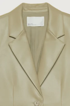 VEGAN LEATHER BLAZER