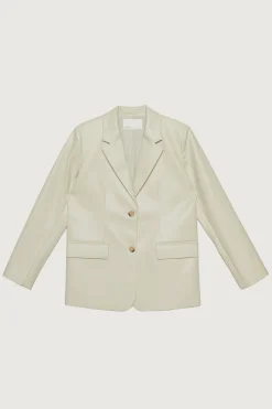 VEGAN LEATHER BLAZER