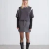 VEGAN LEATHER MINI SKIRT