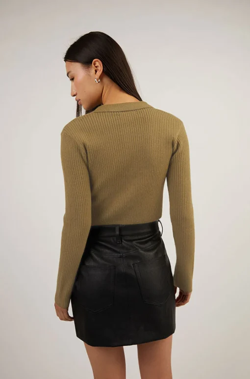 VEGAN LEATHER MINI SKIRT