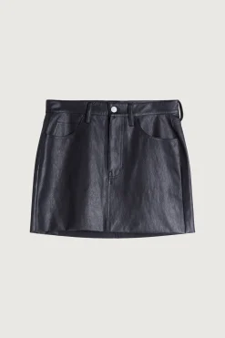 VEGAN LEATHER MINI SKIRT