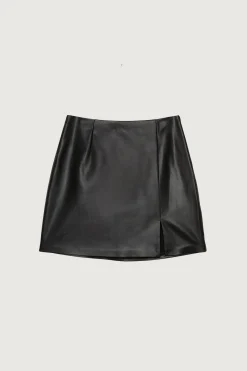 VEGAN LEATHER MINI SKIRT