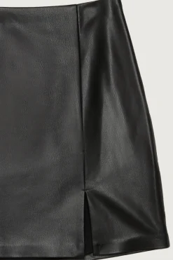 VEGAN LEATHER MINI SKIRT