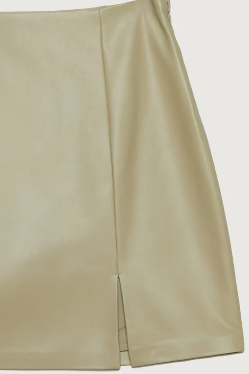 VEGAN LEATHER MINI SKIRT