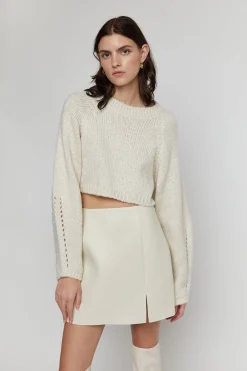 VEGAN LEATHER MINI SKIRT