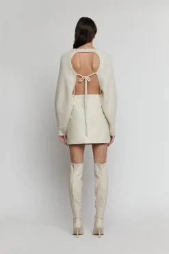 VEGAN LEATHER MINI SKIRT