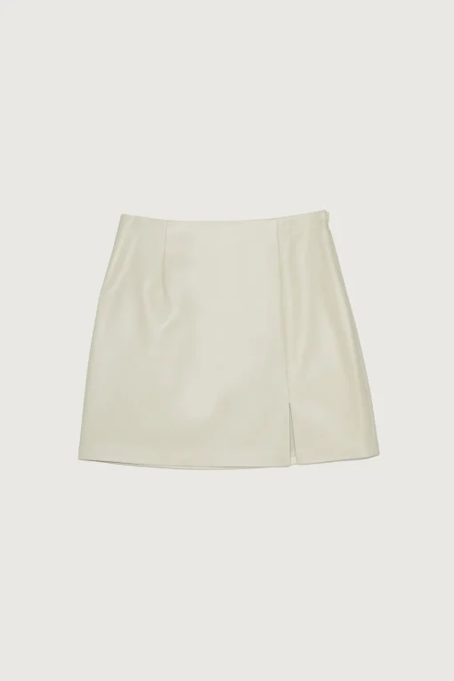 VEGAN LEATHER MINI SKIRT