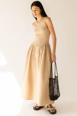 VEGAN LEATHER NET SHOULDER BAG