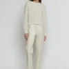 VEGAN LEATHER PANT WITH SIDE SLIT