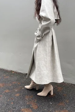 VEGAN LEATHER TRENCH COAT
