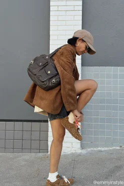 VEGAN SUEDE BLAZER