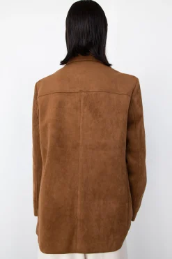 VEGAN SUEDE BLAZER