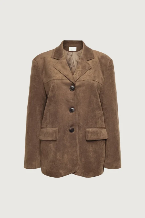 VEGAN SUEDE BLAZER