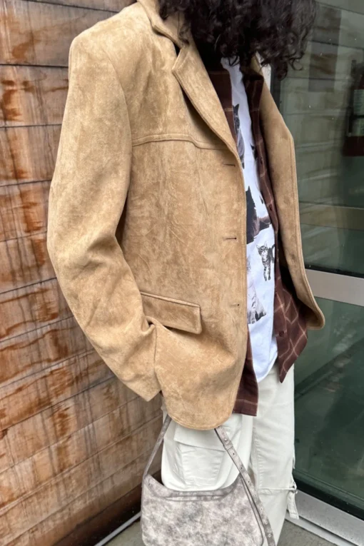 VEGAN SUEDE BLAZER