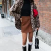 VEGAN SUEDE MINI SKIRT