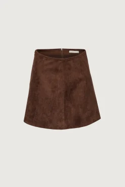 VEGAN SUEDE MINI SKIRT