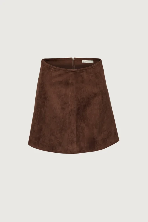 VEGAN SUEDE MINI SKIRT