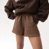 VEGAN SUEDE SHORTS