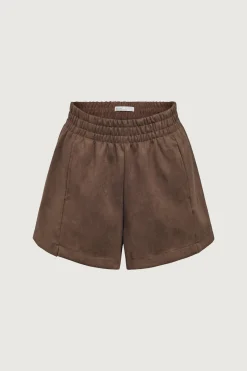 VEGAN SUEDE SHORTS