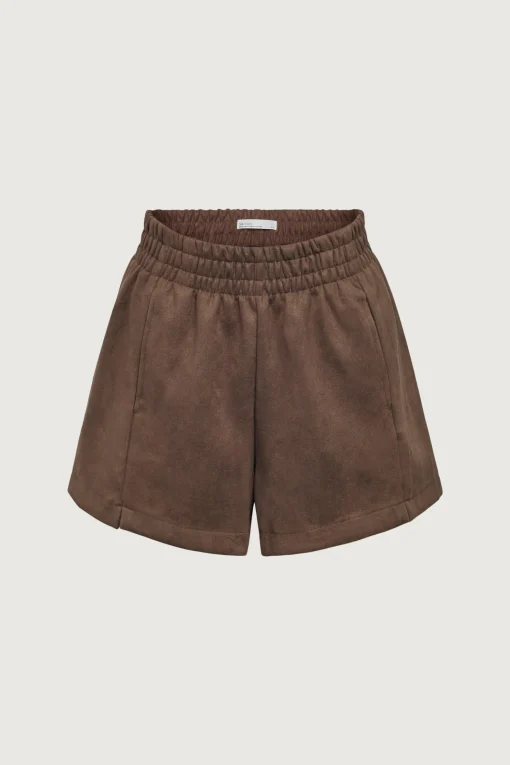 VEGAN SUEDE SHORTS