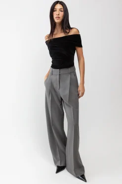 VELVET OFF THE SHOULDER TOP