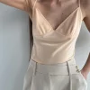 V-NECK SATIN TANK