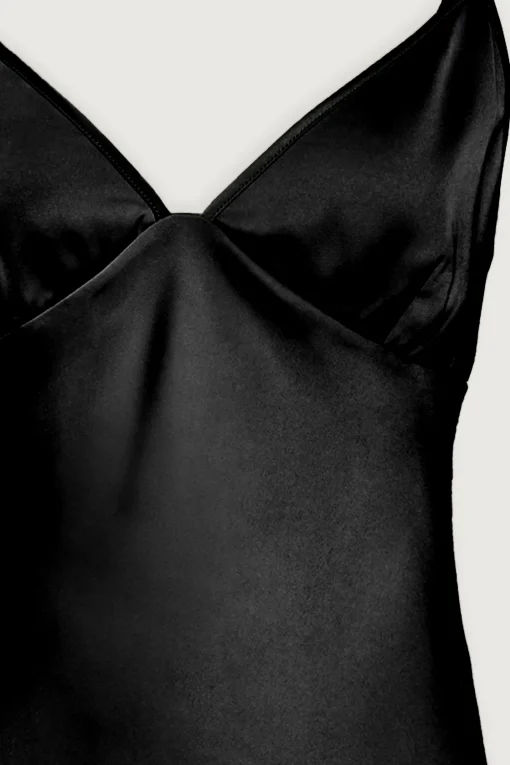 V-NECK SATIN TANK