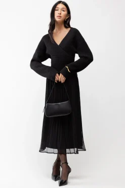 V-NECK WRAP SWEATER