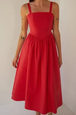 V-WAIST MAXI DRESS