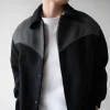 WESTERN INSPIRED WOOL-BLEND BOMBER JACKET