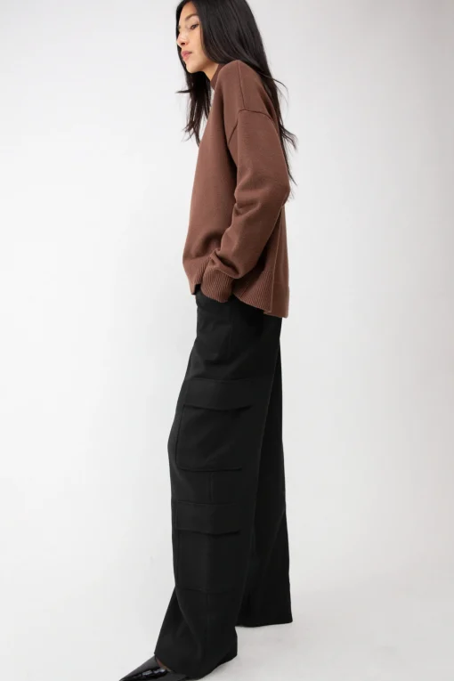 WIDE LEG CARGO SUITING PANT