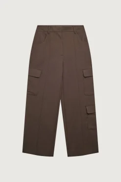 WIDE LEG CARGO SUITING PANT