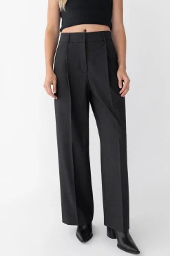 WIDE LEG HIGH-RISE DRESS PANT